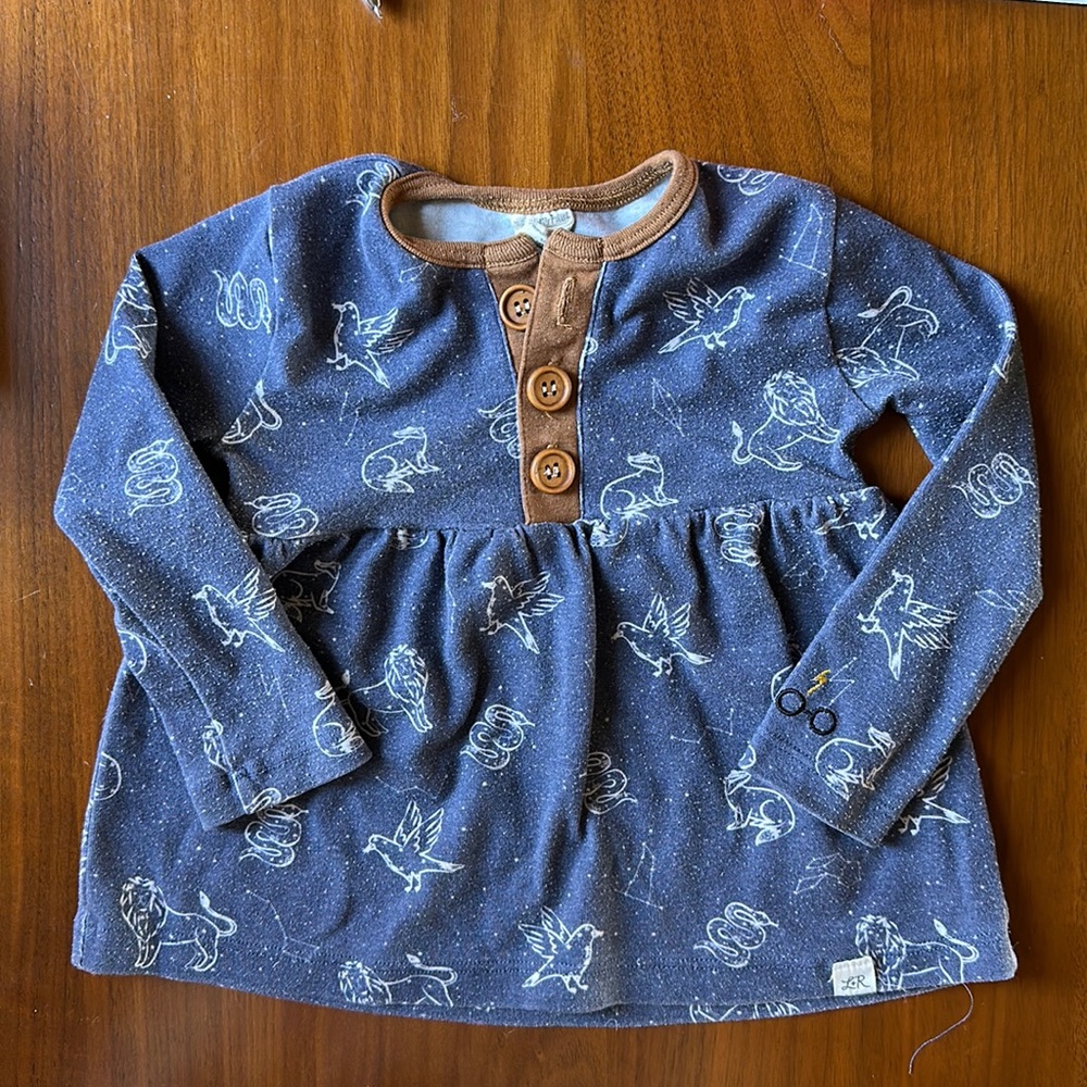 18-24 Harry Potter Patronus Peplum Lulu and Roo (Little Road Co) Top